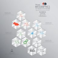 Minimal infographics design N13