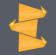 Paper design elements Modern infographic N2