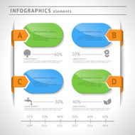 Eco infographics elements Modern design template Web or graphic layout