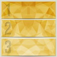 Vector infographic enumerated modern presentation banner set