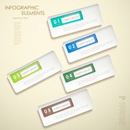 3d abstract banner infographics