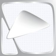 3D geometrical speech bubble vector message icon background N5