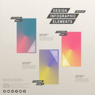 abstract cone gradient tag infographics