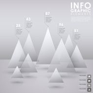 abstract pyramid chart infographics N6