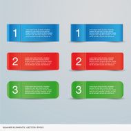 colorful info banner elements