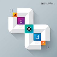 Infographics vector design template N257