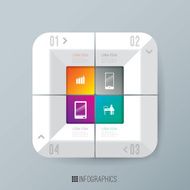 Infographics vector design template N258
