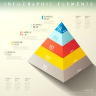 abstract pyramid infographics N4