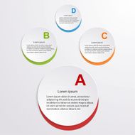 Abstract paper infographic Vector illustration N3