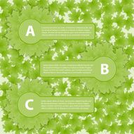 Abstract ecology business infographic template