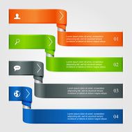 Set of four infographics