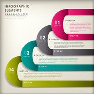 abstract 3d paper infographics N54