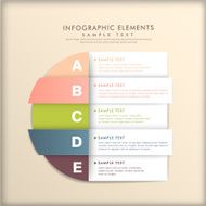 abstract 3d paper infographics N56