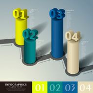 abstract 3d cylinder infographics N8