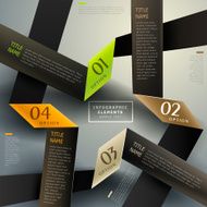 abstract 3d paper infographics N59