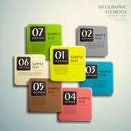 abstract 3d paper infographics N60
