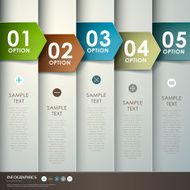 abstract 3d paper infographics N61