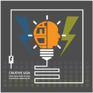 Creative light bulb Business and ideas concepts N6