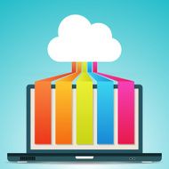 Cloud Colorful Laptop Banners