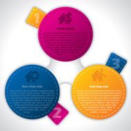 Infographic design with graded color labels