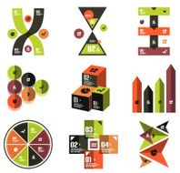 Set of modern infographic designs
