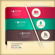abstract 3d origami paper infographics N8