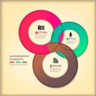 abstract 3d paper infographics N62
