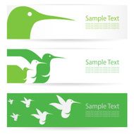 Hummingbird banners