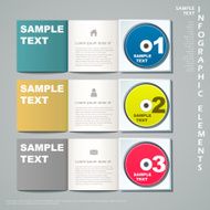 abstract 3d banner infographics