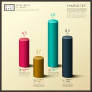 abstract 3d cylinder infographics N10
