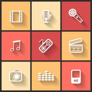 Vector design flat icons N9