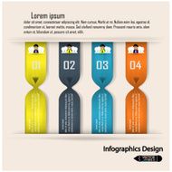 Modern colorful infographics options banner N5