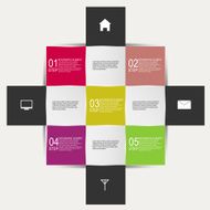 Abstract paper infographic N59