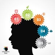 Creative gears Info-graphics options banner N16