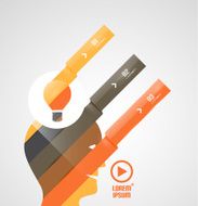 Vector head and ideas presentation template