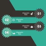 Creative gears Info-graphics options banner N22