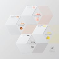 Modern arrow infographic design template N2