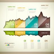 vector abstract 3d paper infographics N38