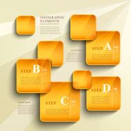 vector abstract 3d paper infographics N41