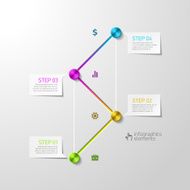 Abstract infographics design element