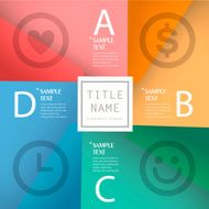 colorful abstract infographics
