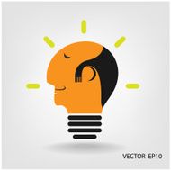 Creative light bulb and Business ideas N4