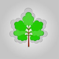 Paper tree with space for text
