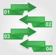 Infographics design template Vector arrows N2