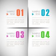 vector abstract 3d paper infographics N45