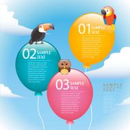 vector abstract balloon infographics