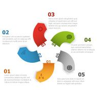 Arrow infographics template