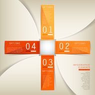 vector abstract 3d paper infographics N47