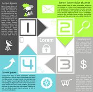 Infographics Checkerboard Options Four Choices with Arrows