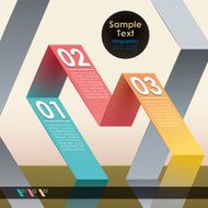 vector abstract 3d paper infographics N49